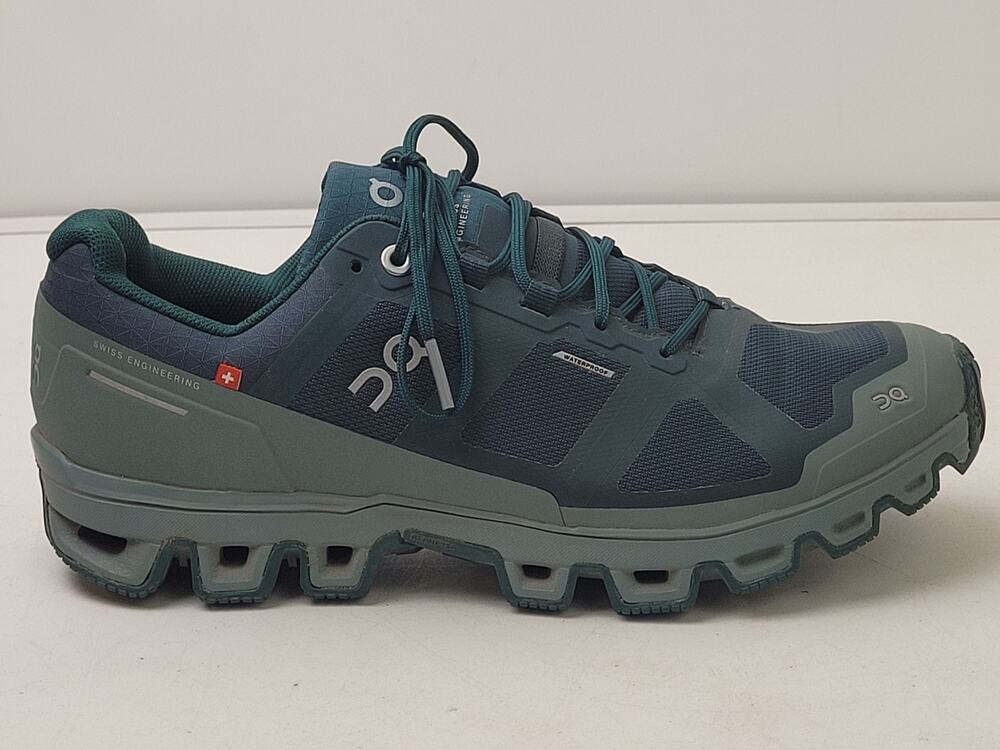 On Running Women's Trail Sneakers in Teal and Dark Teal